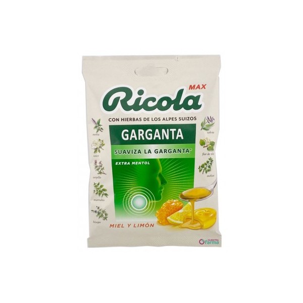 RICOLA MAX CARAMELOS 1 BOLSA 70 g SABOR MIEL Y LIMON