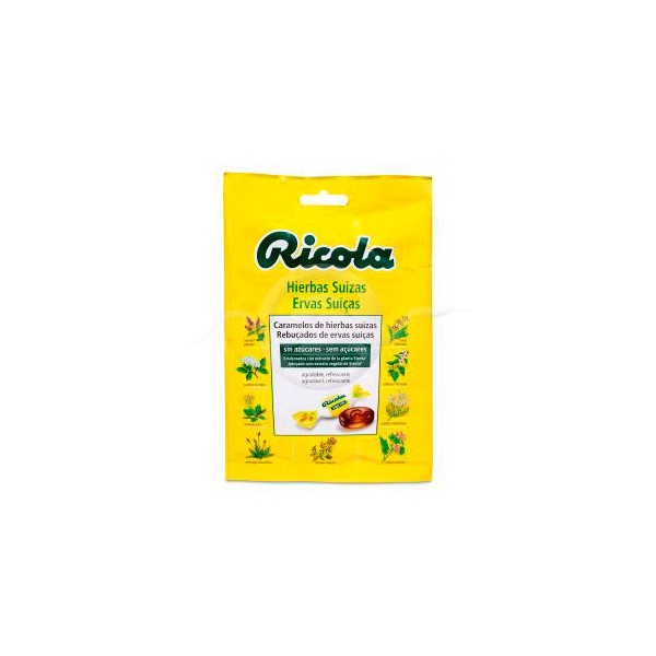 RICOLA CARAMELOS SIN AZUCAR HIERBAS CON STEVIA 1 BOLSA 70 g