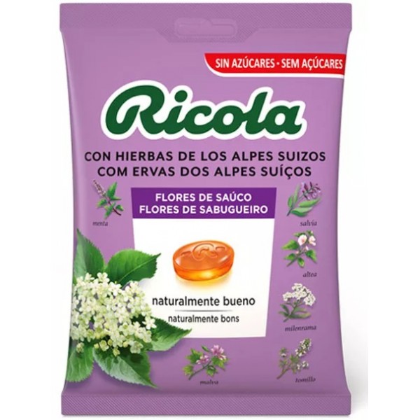RICOLA CARAMELOS 1 ENVASE 70 g SABOR SAUCO CON ESTEVIA