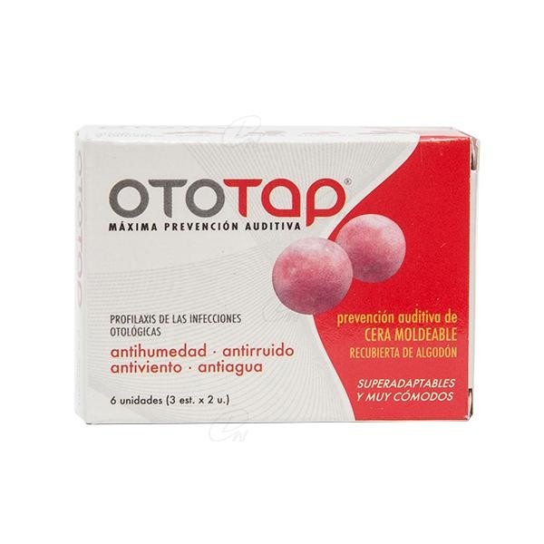 TAPONES OIDOS CERA 6 U