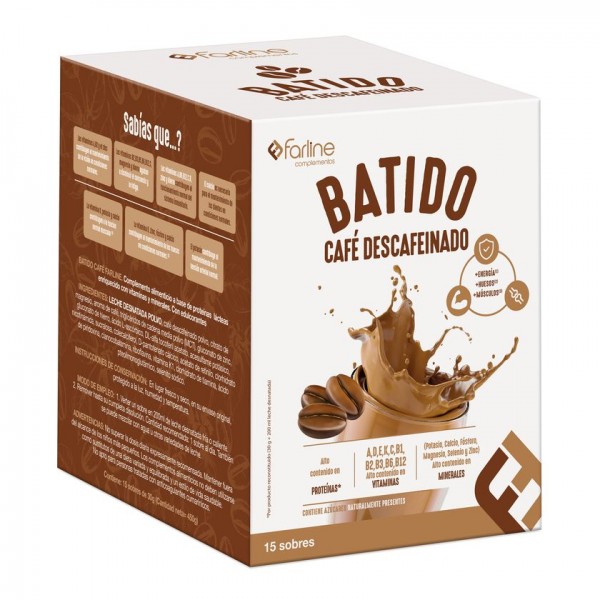 FARLINE COMPLEMENTOS BATIDO 15 SOBRES 30 g SABOR CAFE