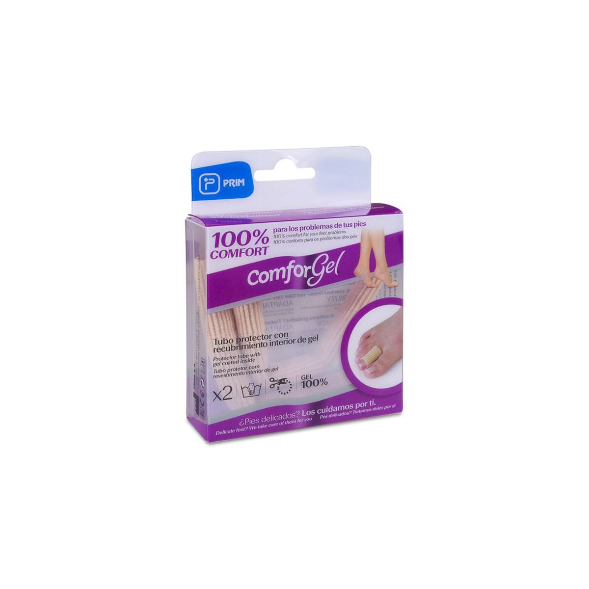 TUBO PROTECTOR DEDOS RECUBRIMIENTO INTERIOR GEL...