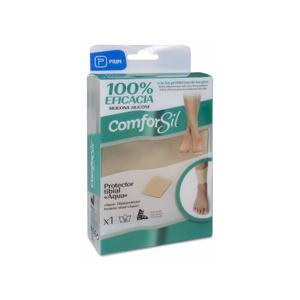PROTECTOR TIBIAL ADHERENTE COMFORSIL AQUA 1...
