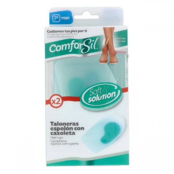 TALONERA ESPOLON ORIFICIO DESPLAZABLE COMFORSIL SILICONA 2 UNIDADES TALLA S CC212S