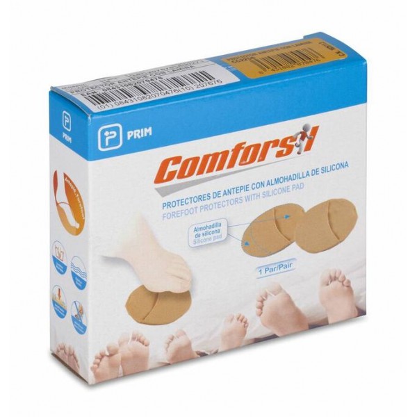 PROTECTOR DE ANTEPIE CON ALMOHADILLA COMFORSIL SILICONA 2 UNIDADES TALLA L CC225L