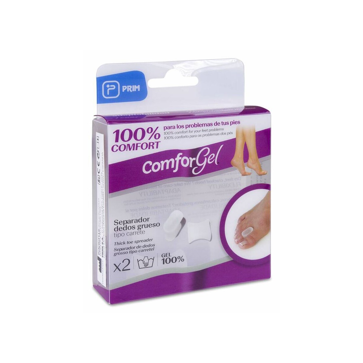 SEPARADEDOS EN CARRETE GRUESO COMFORGEL 2...