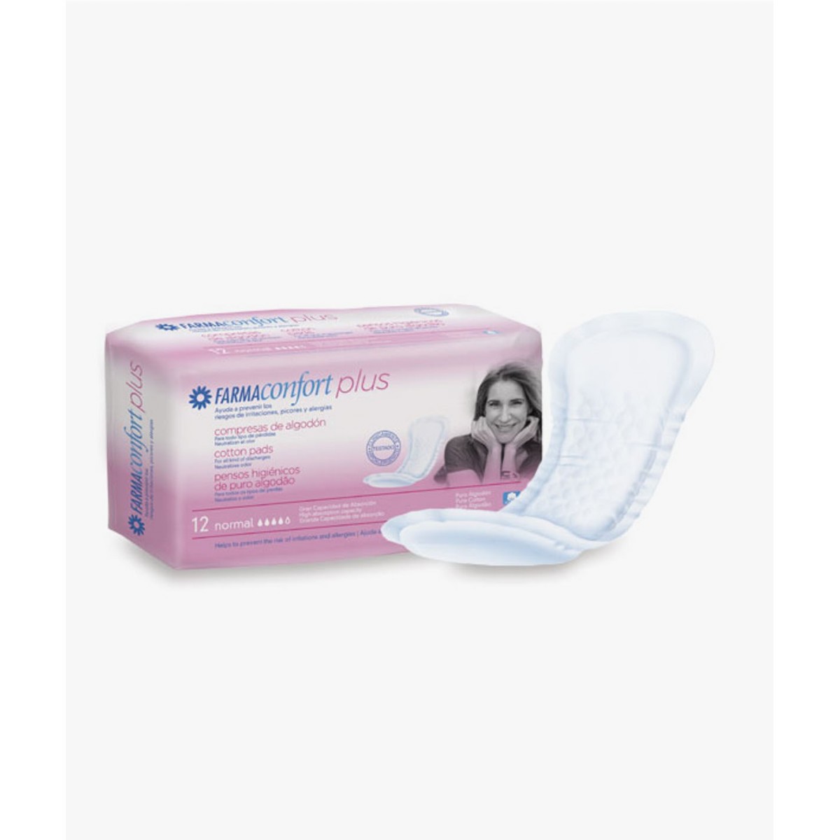 COMPRESAS DE ALGODON FARMACONFORT PLUS NORMAL...