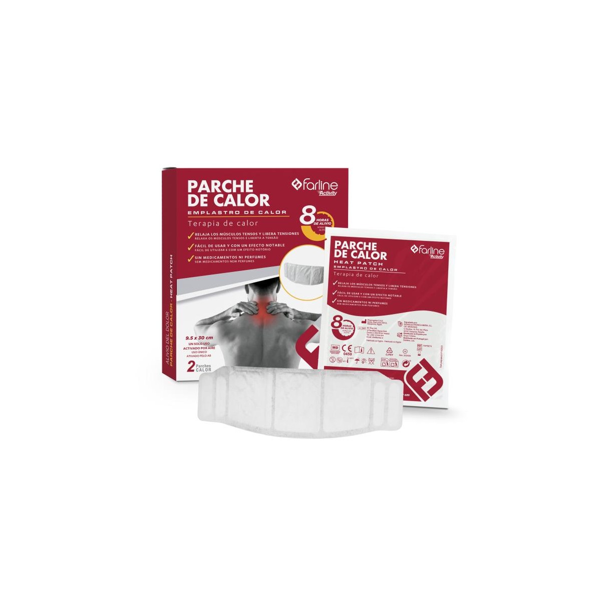 FARLINE PARCHE CALOR CERVICAL 2 UDS
