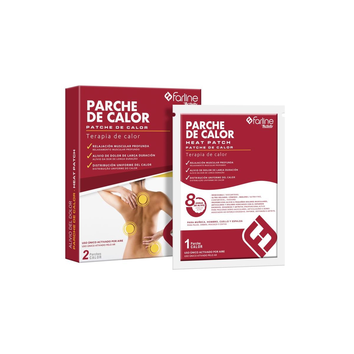 FARLINE ACTIVITY PARCHE CALOR 2 UNIDADES