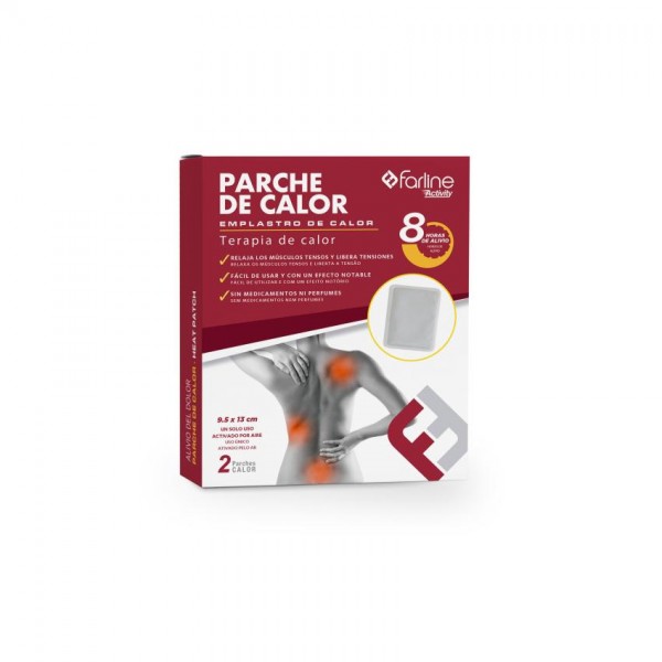 FARLINE ACTIVITY PARCHE CALOR 2 UNIDADES 13,5 cm x 9,5 cm