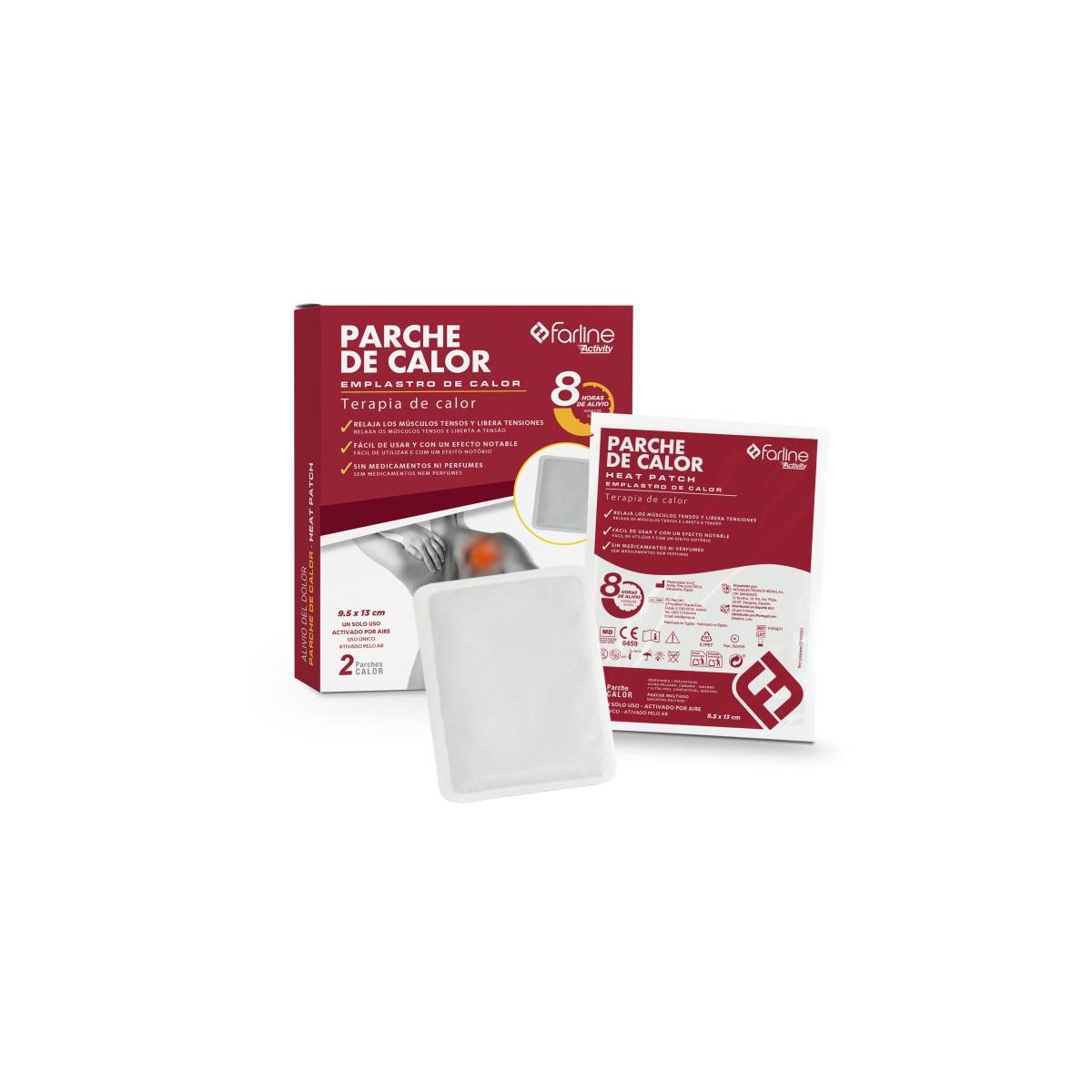 FARLINE ACTIVITY PARCHE CALOR 2 UNIDADES 13,5...
