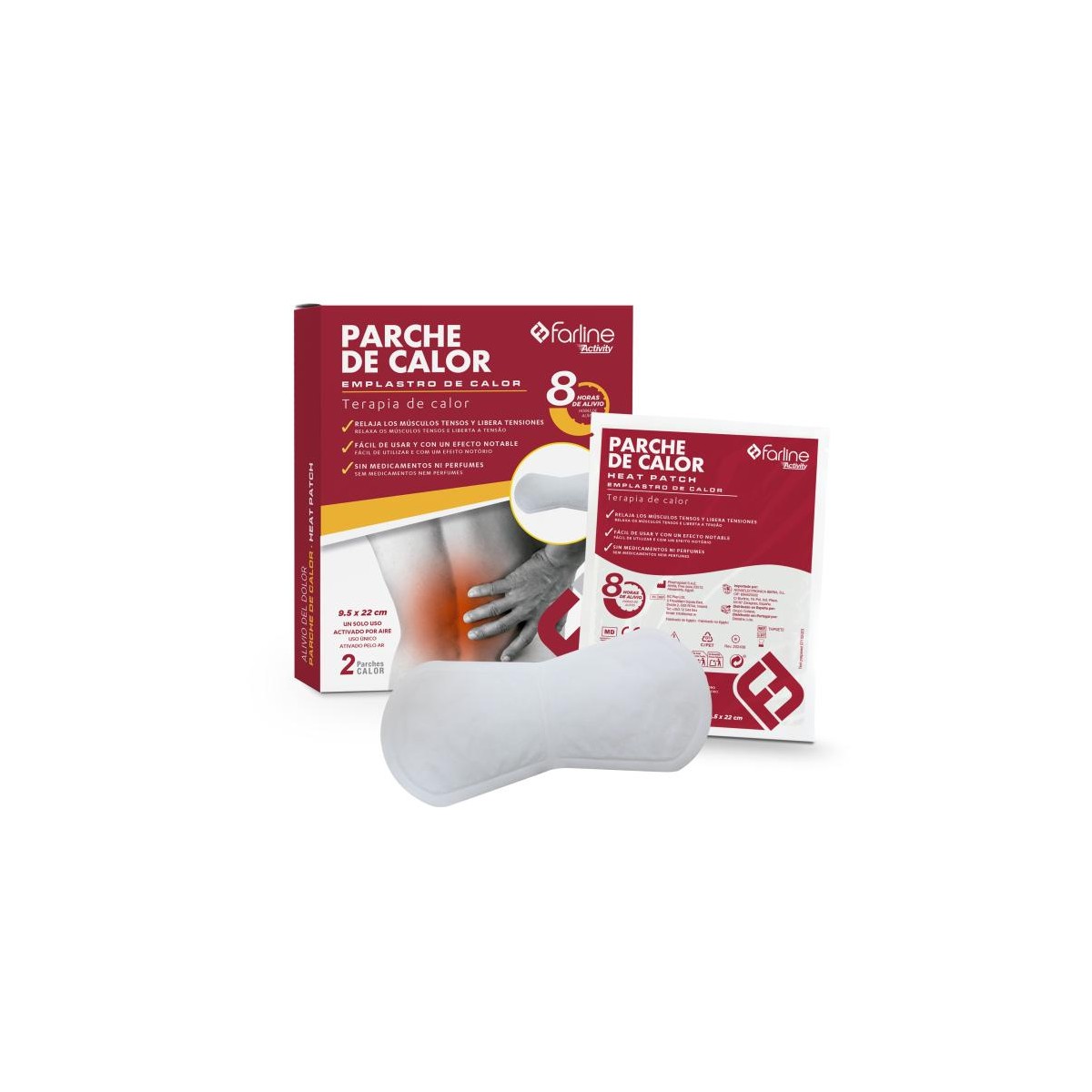 FARLINE ACTIVITY PARCHES DE CALOR LUMBAR 2...