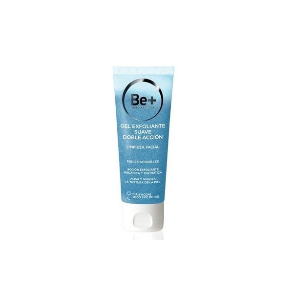 BE+ GEL EXFOLIANTE SUAVE DOBLE ACCION 1 TUBO 75 ml
