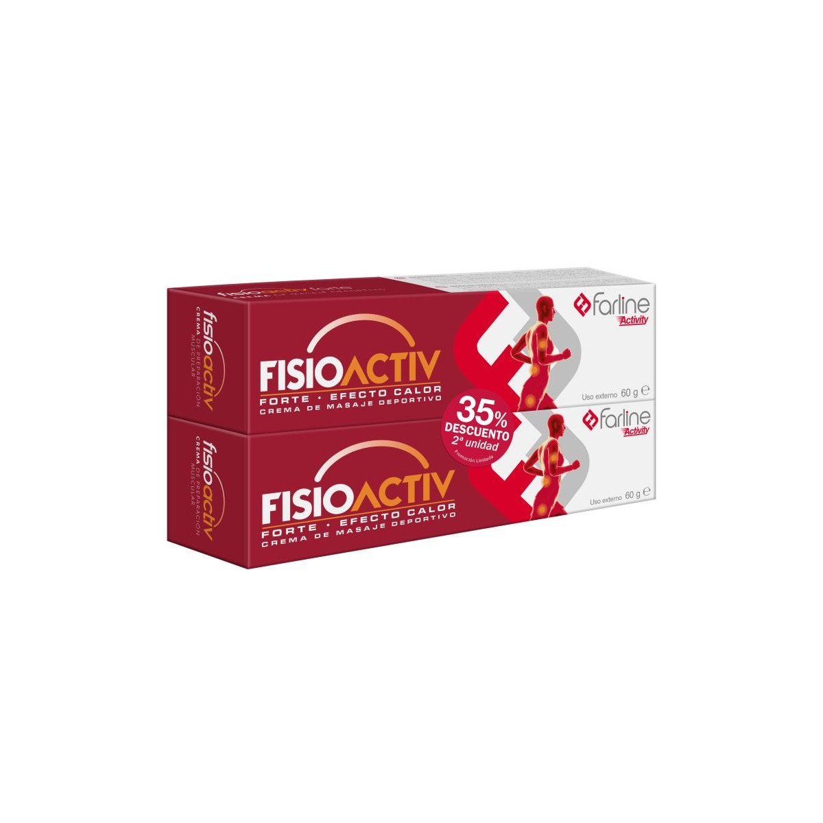 FARLINE FISIOACTIV FORTE EFECTO CALOR 2x60 g