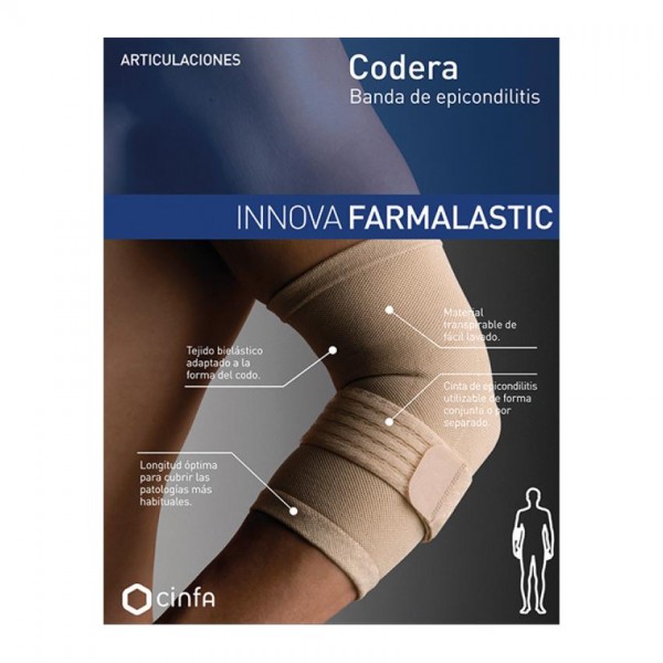 CODERA BANDA EPICONDILITIS FARMALASTIC COMPRESSION TECH 1 UNIDAD TALLA PEQUEÑA
