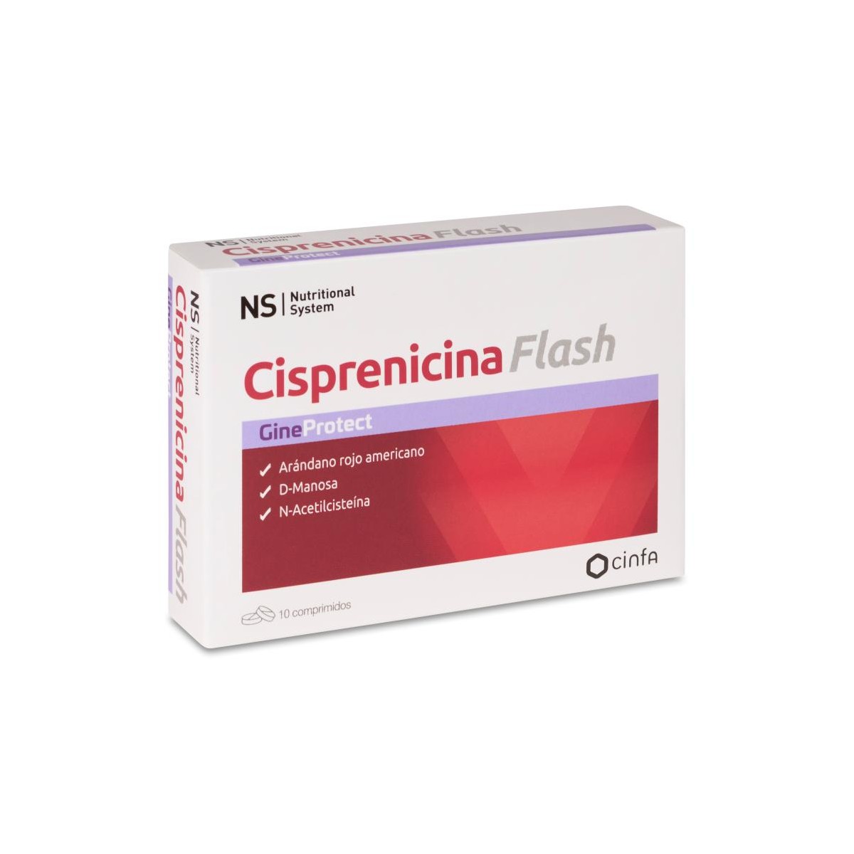 NS GINEPROTECT CISPRENICINA FLASH 10 COMPRIMIDOS