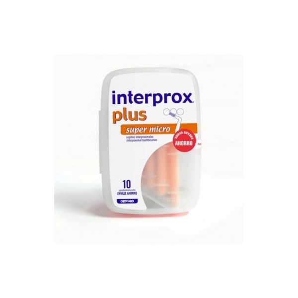 CEPILLO ESPACIO INTERPROXIMAL INTERPROX PLUS SUPER MICRO ENVASE AHORRO 10 U