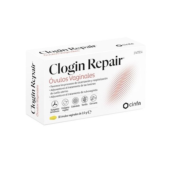 CLOGIN REPAIR OVULOS VAGINALES 10 UNIDADES 2 g