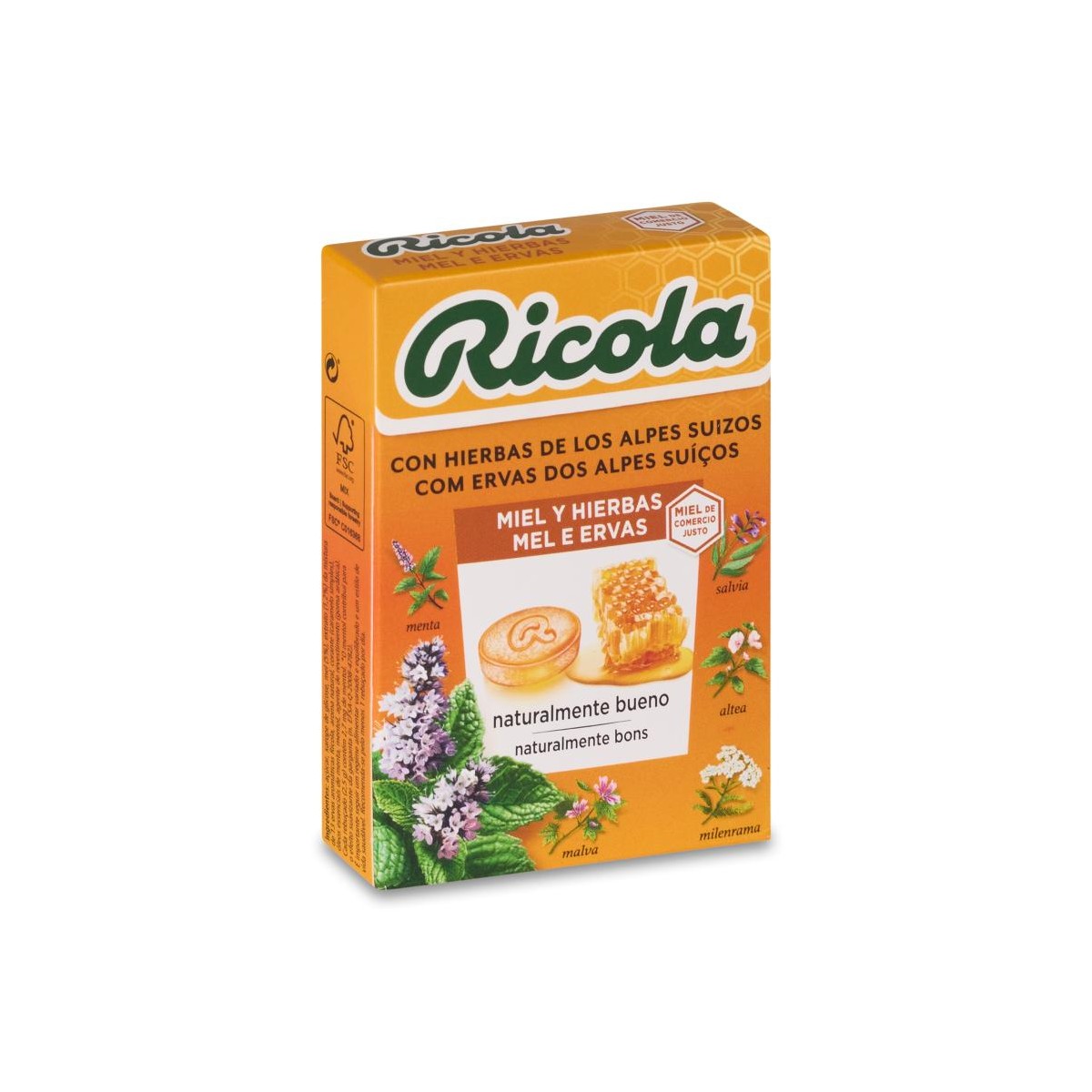 RICOLA CARAMELOS 1 ENVASE 50 g SABOR MIEL Y...