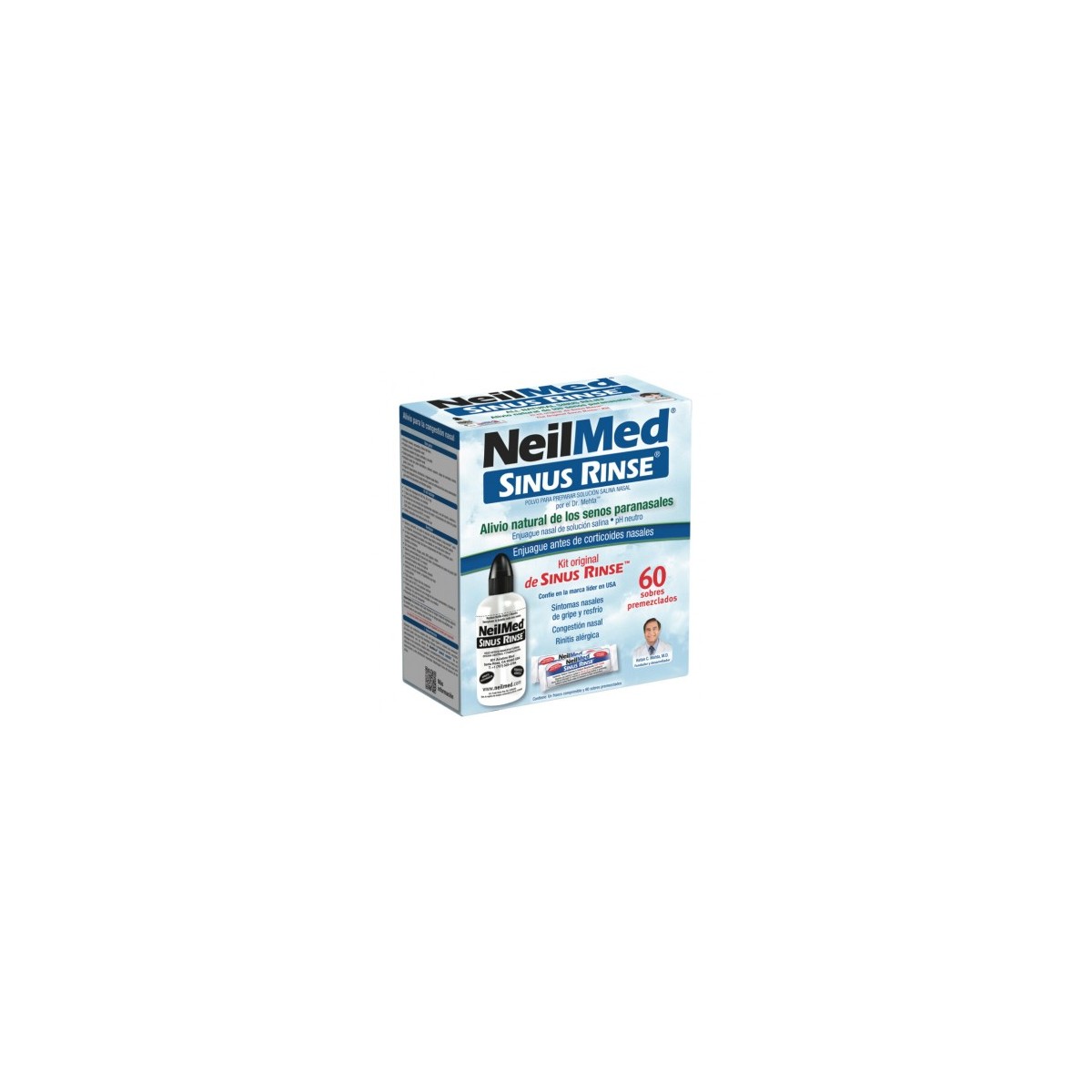NEILMED SINUS RINSE KIT 1 FRASCO 240 ml + 60...