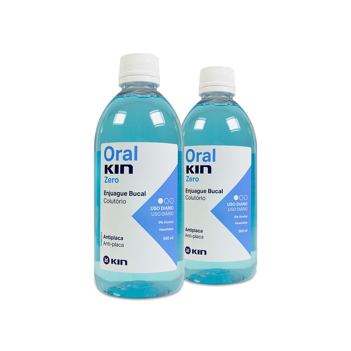 ORALKIN ZERO ENJUAGUE BUCAL 2 FRASCOS 500 ml PACK