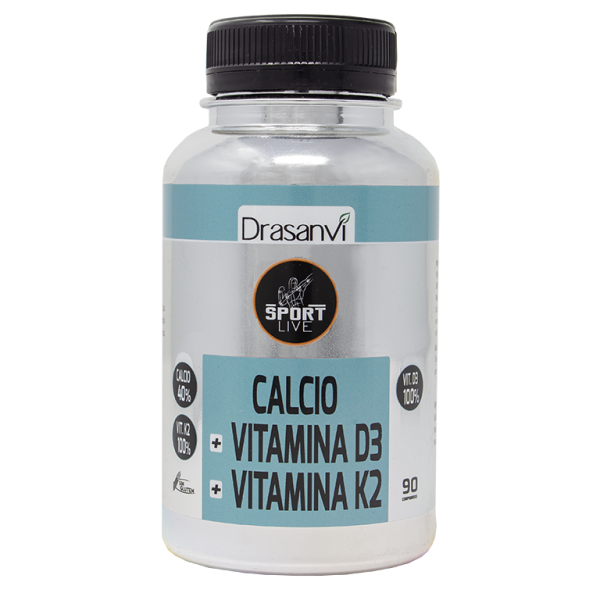 DRASANVI SPORT LIVE CALCIO + VIT K3 + VIT K2 90 COMPRIMIDOS