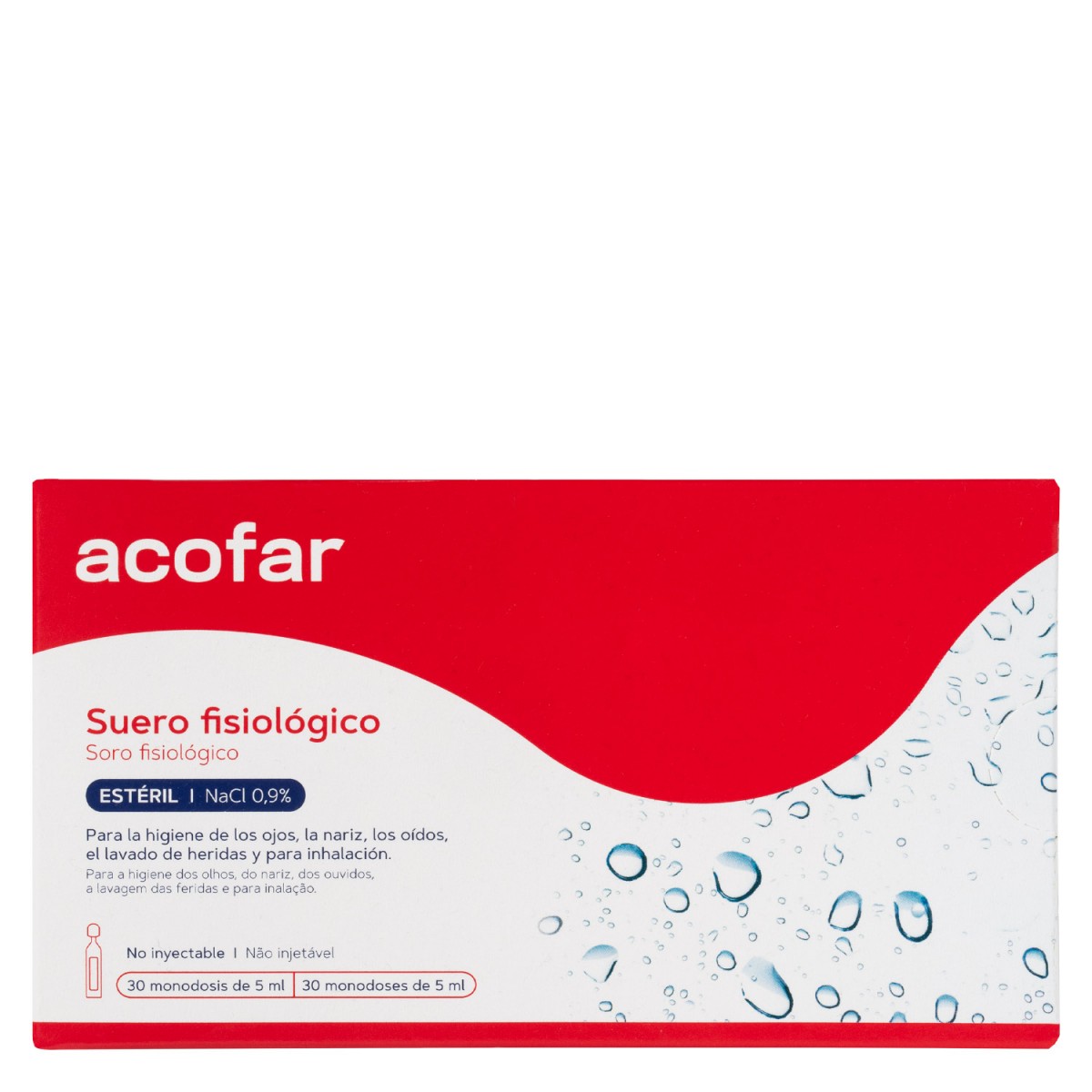 ACOFAR SUERO FISIOLOGICO MONODOSIS 30 UNIDADES...