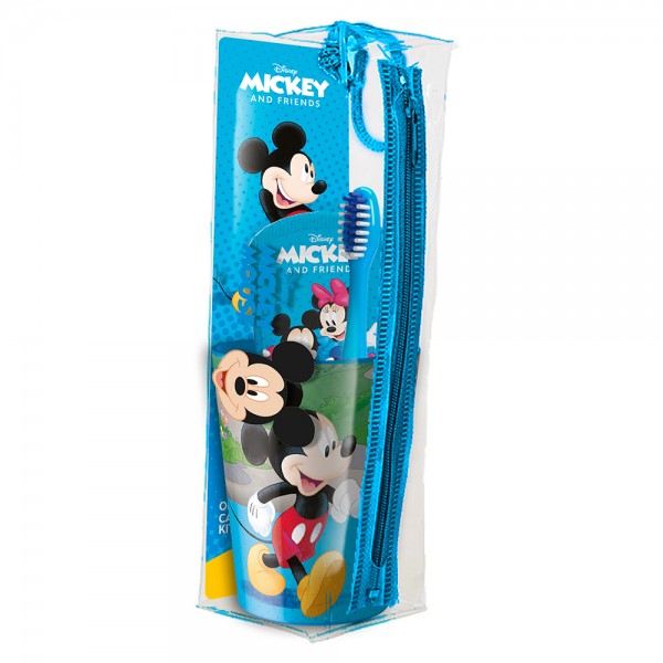 MICKEY ESTUCHE INFANTIL VASO+PASTA DE DIENTES+ CEPILLO