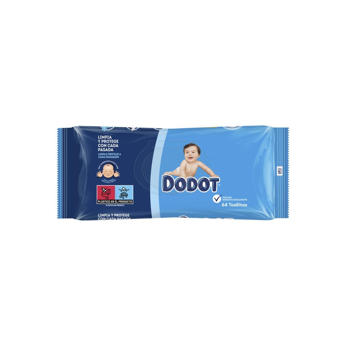 DODOT AQUA PURE TOALLITAS HUMEDAS PARA BEBES 48...