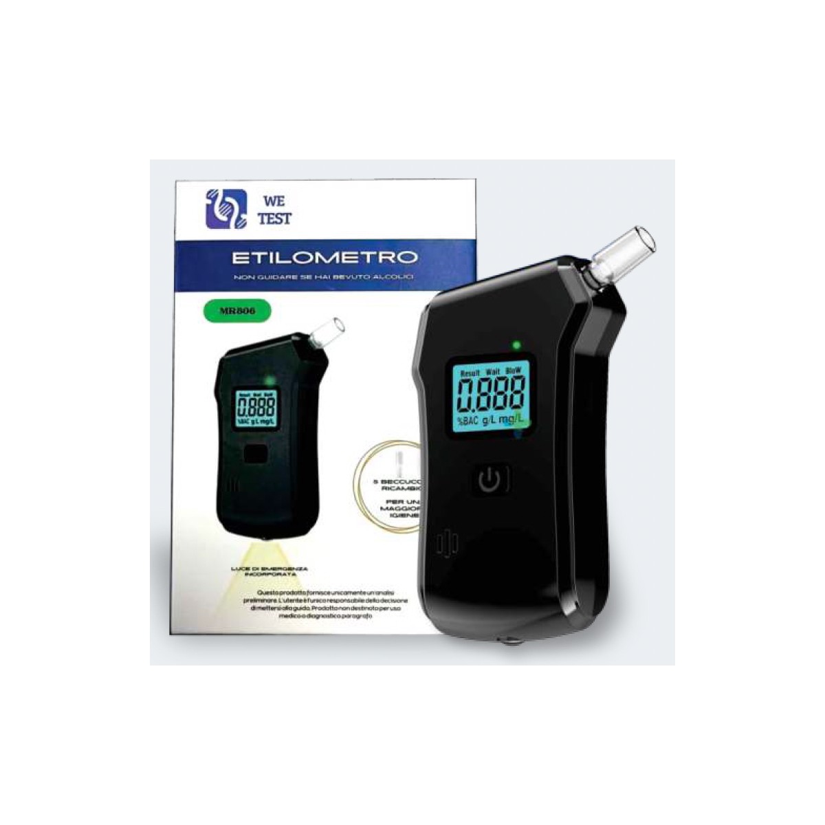 ETILÓMETRO TEZARO PHARMA ALCOHOLÍMETRO DIGITAL...
