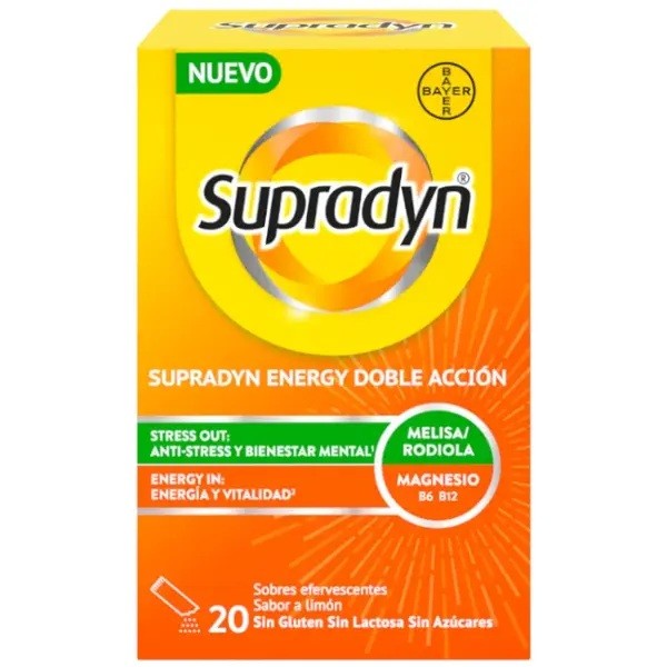 SUPRADYN ENERGY DOBLE ACCION 20 SOBRES EFERVESCENTES