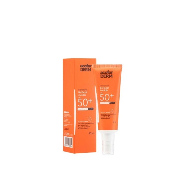 ACOFARDERM SPF 50+ CREMA FACIAL INVISIBLE  1 ENVASE 50 mlL