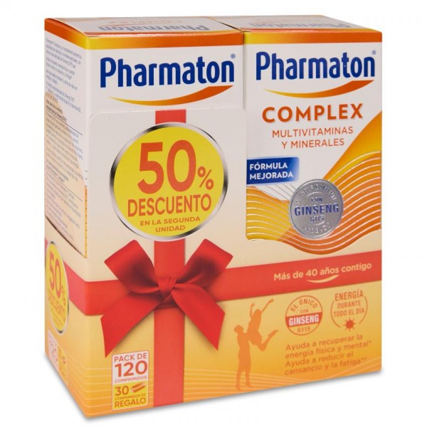 PHARMATON COMPLEX 2 ENVASES 60 COMPRIMIDOS PACK PROMOCIONAL