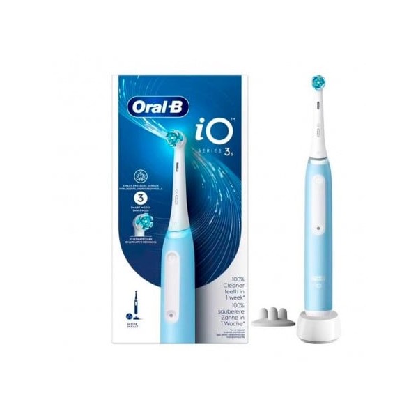 CEPILLO DENTAL ELECTRICO ORAL-B IO3 1 UNIDAD COLOR ICE BLUE