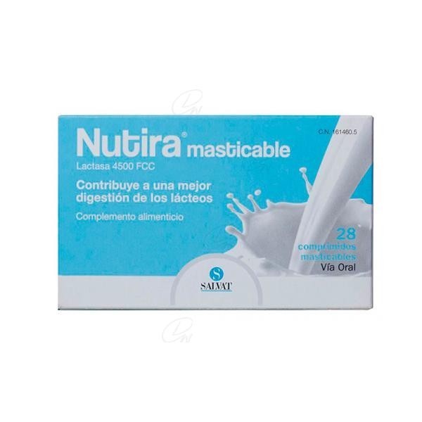 NUTIRA LACTASA 4500 FCC 28 COMP MASTICABLES