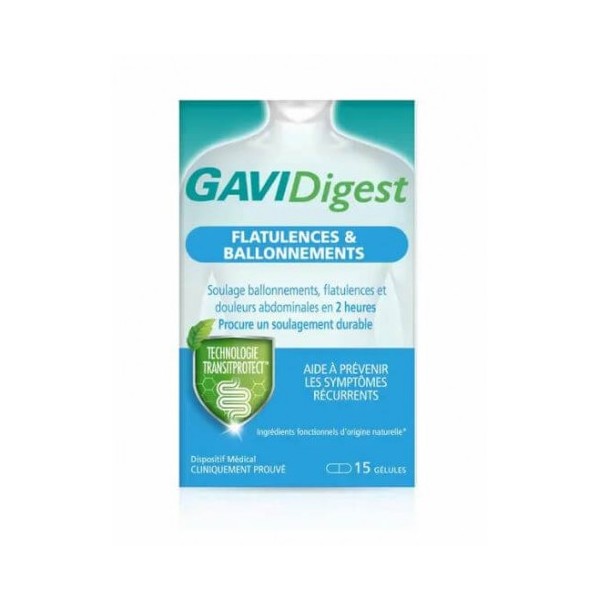 GAVIDIGEST GASES 30 CAPSULAS