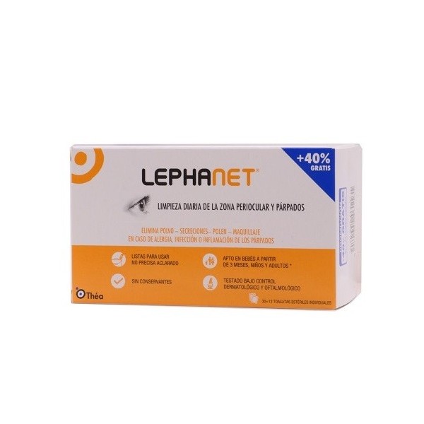 LEPHANET TOALLITAS ESTERILES 30 + 12 TOALLITAS
