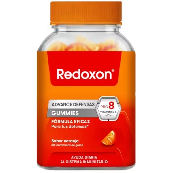 REDOXON ADVANCE DEFENSAS GUMMIES 60 CARAMELOS DE GOMA SABOR NARANJA