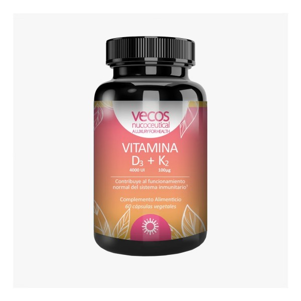 VITAMINA D3 + K2 VECOS 60 CAPSULAS