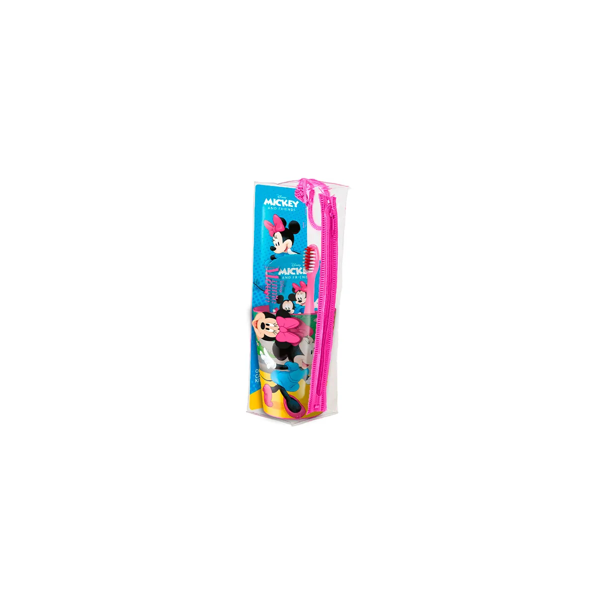 MINNIE ESTUCHE INFANTIL VASO+PASTA DE DIENTES+...