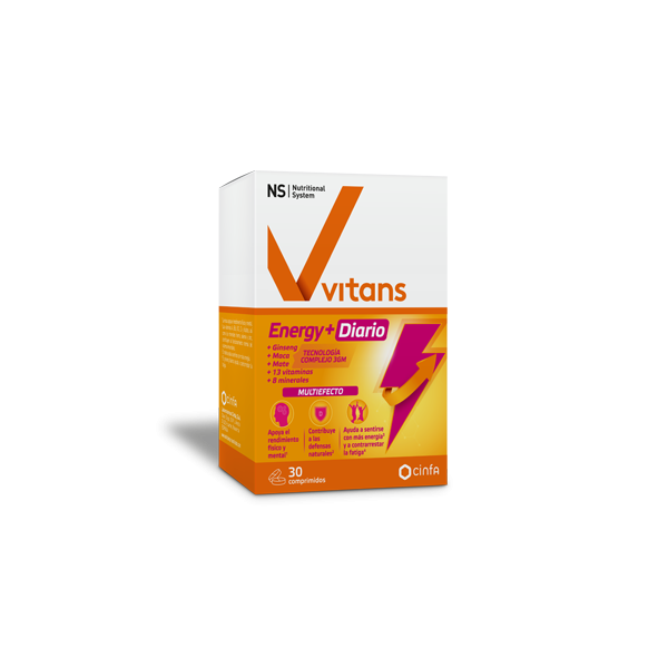 NS VITANS ENERGY+ DIARIO 30 COMPRIMIDOS