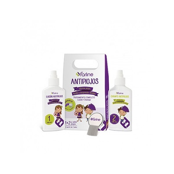 FARLINE PACK CHAMPU  LOCION PEDICULICIDA ANTIPIOJOS 200 ML