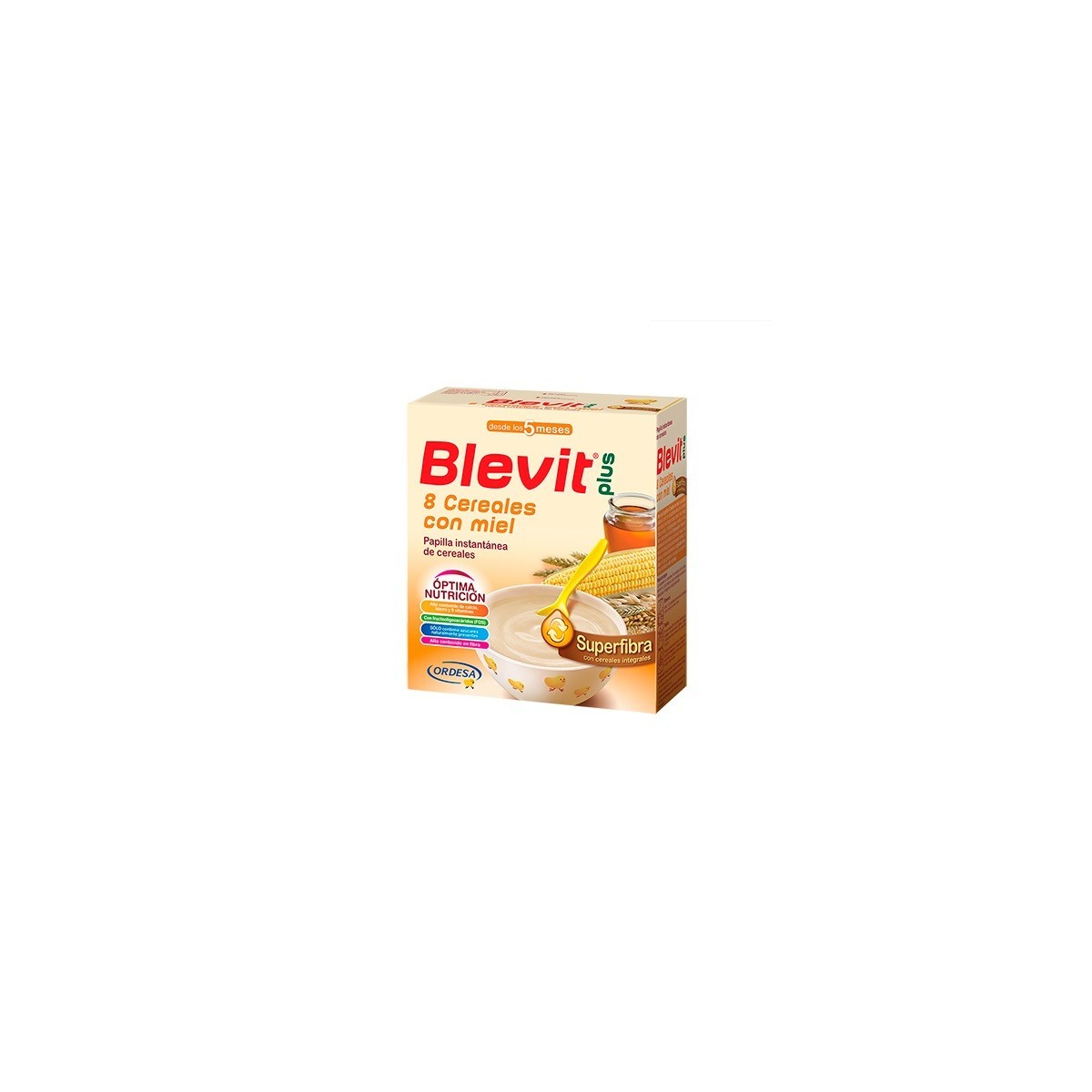 BLEVIT PLUS SUPERFIBRA 8 CEREALES Y MIEL  600 G