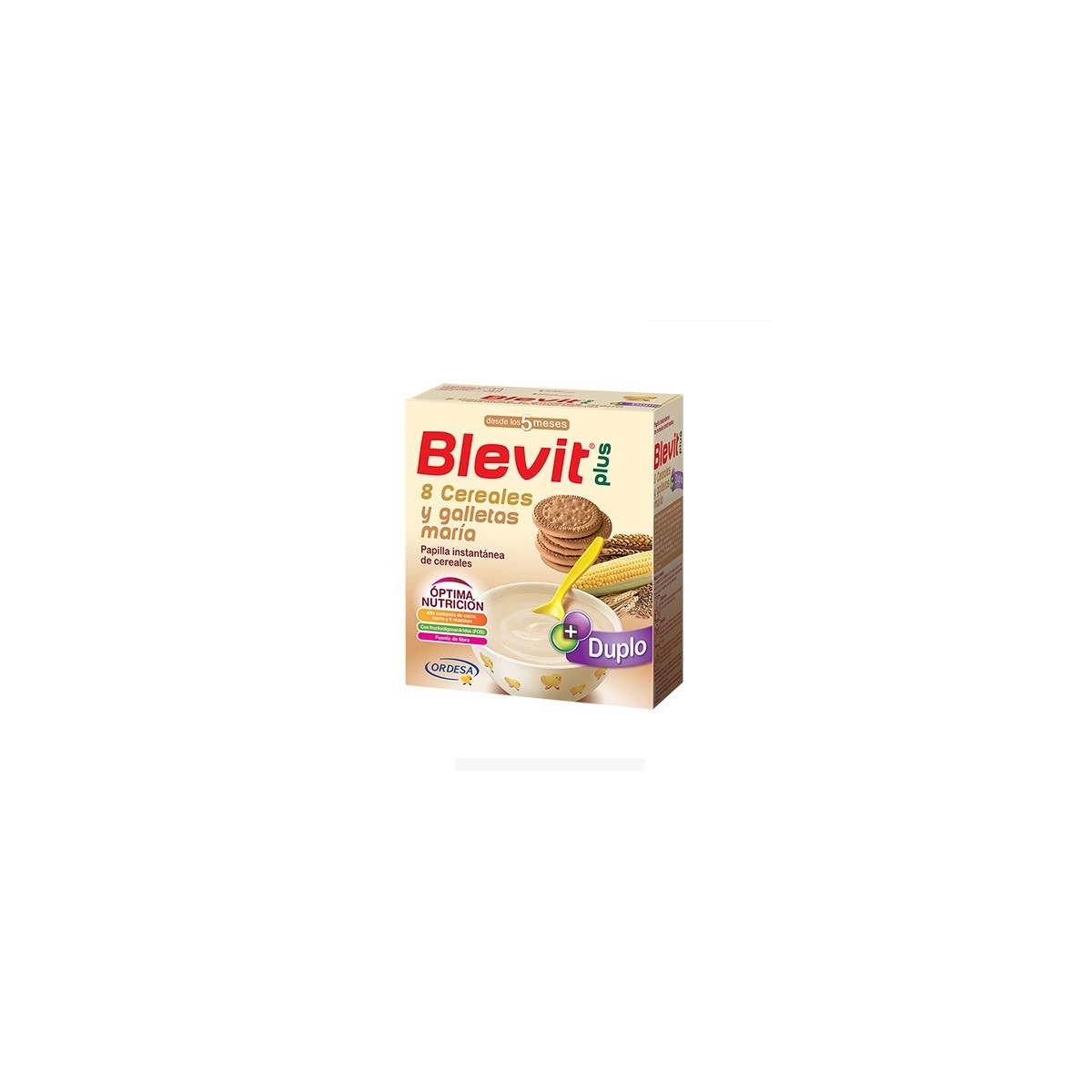 BLEVIT PLUS 8 CEREALES Y GALLETAS  DUPLO 600 G