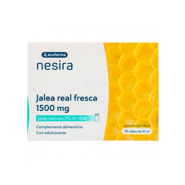 ACOFARMA NESIRA JALEA REAL 1500 mg 20 VIALES BEBIBLES 10 ml