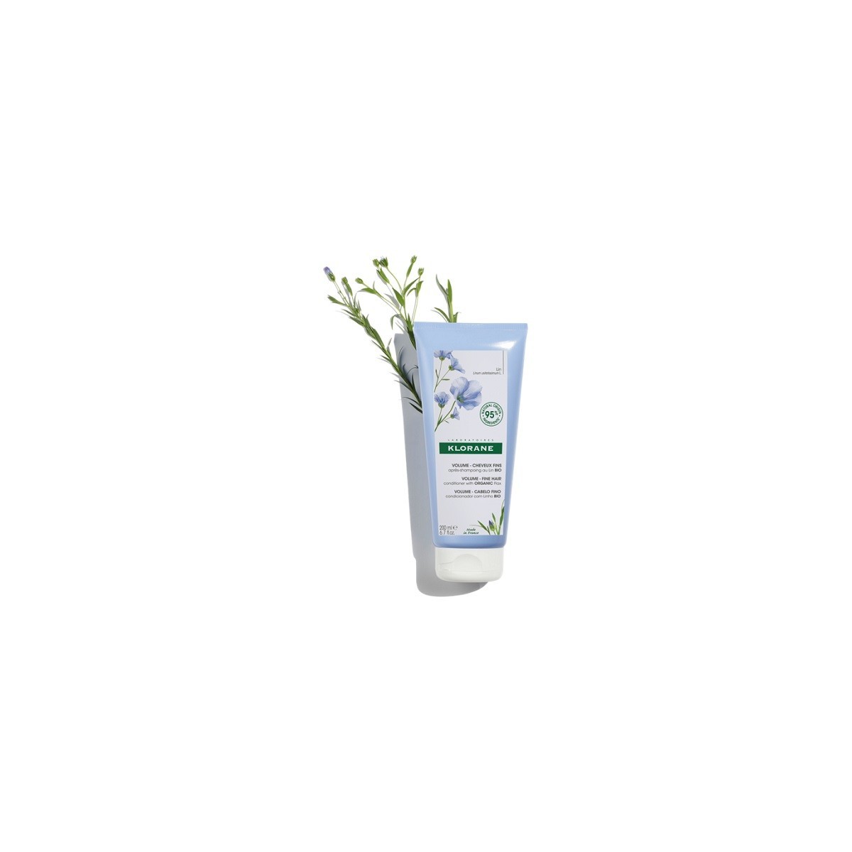 KLORANE ACONDICIONADOR AL LINO BIO 1 TUBO 200 ml