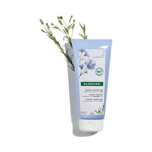 KLORANE ACONDICIONADOR AL LINO BIO 1 TUBO 200 ml