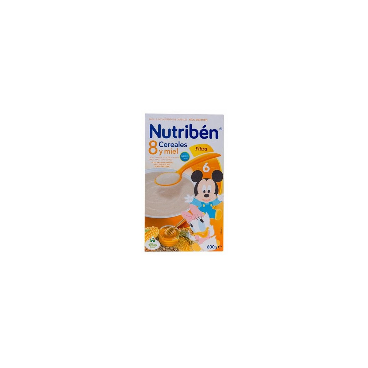 NUTRIBEN 8 CEREALES Y MIEL FIBRA 600 G
