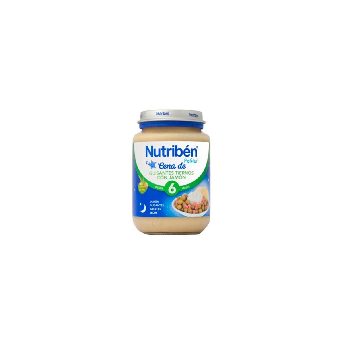 NUTRIBEN CENA CREMA GUISANTES CON JAMON POTITO...