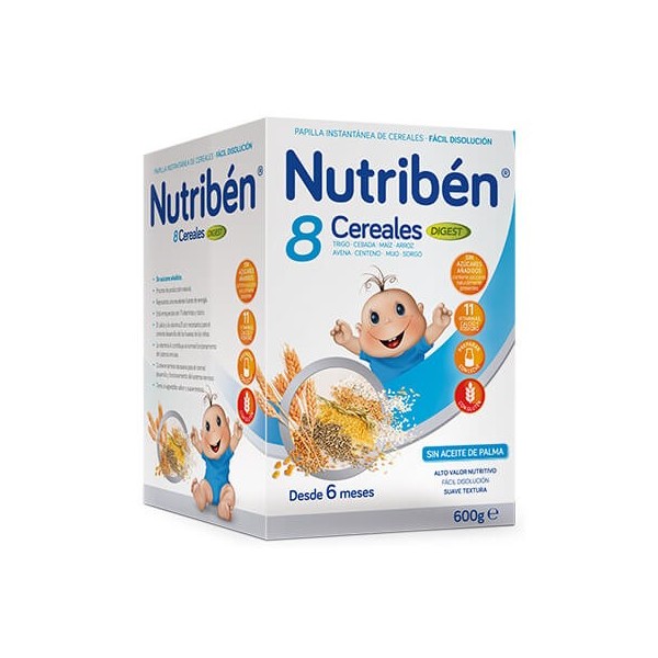 PAPILLA NUTRIBEN 8 CEREALES DIGEST 600 G